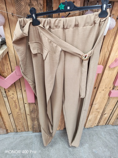 Pantalon "Hortense" brun