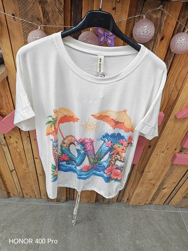 T-shirt à motifs "Love"