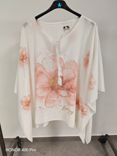 Blouse voile "Isabeau" Saumon