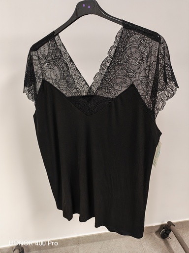 Top dentelle "Olympe" Noir