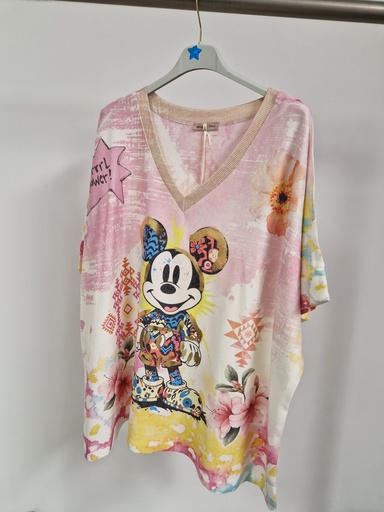 Blouse Mickey floral
