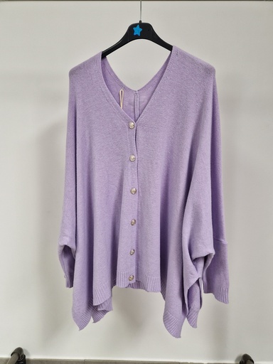 Gilet Oversize Mila lilas