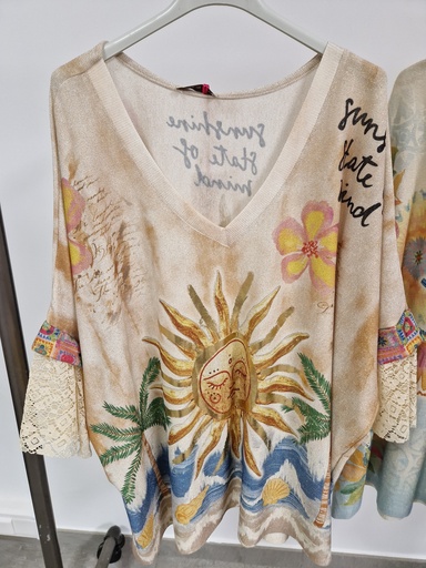 Blouse "Shaina" brillante soleil
