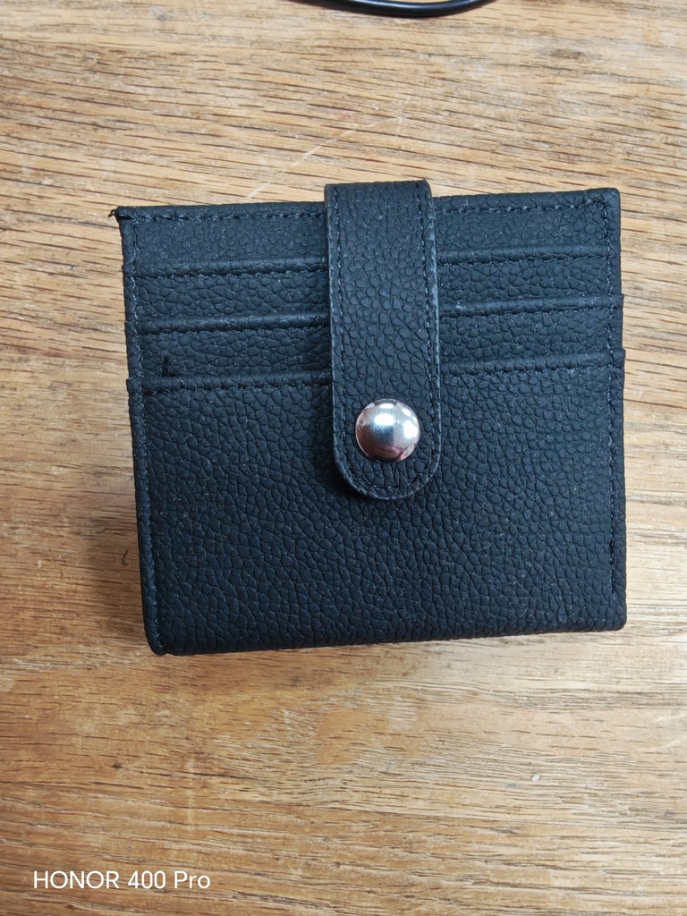 Porte carte + billet noir