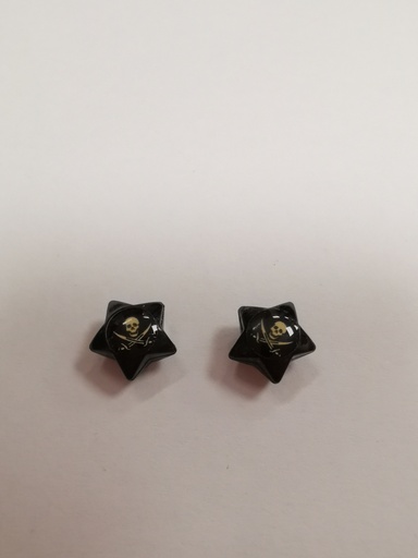 Boucles d'oreilles aimantées "Skull épées" UNITAIRE