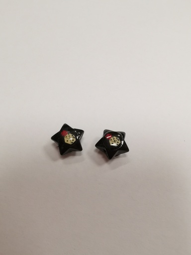 Boucles d'oreilles aimantées "2 Dés" UNITAIRE