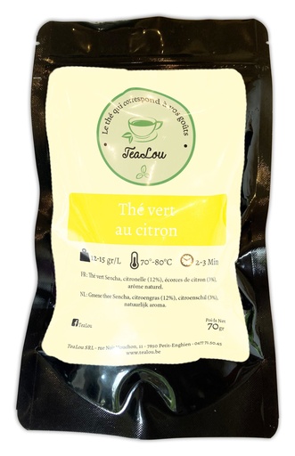 Thé vert au citron