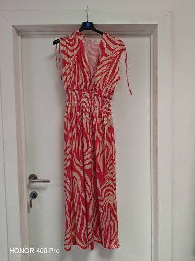 Robe magique longue "Tarza" fuchsia