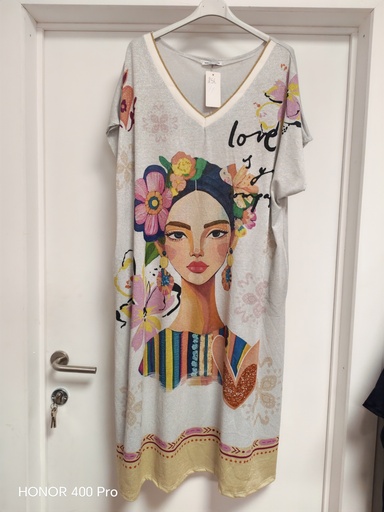 Robe longue pailletée Frida pica