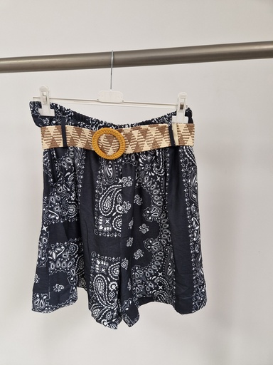 Short bandana noir