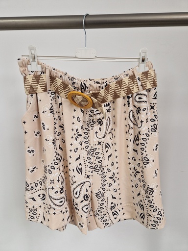 Short bandana beige