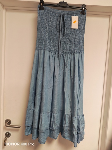 Robe bustier jeans clair