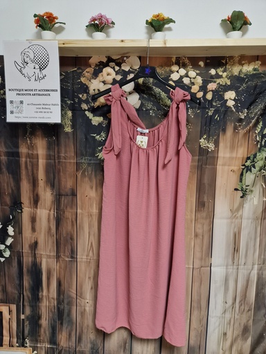 Robe "Natie" vieux rose