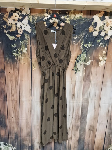 Robe à pois chocolat