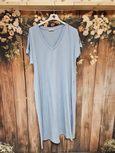 Robe sweat "Amari" Bleu jeans