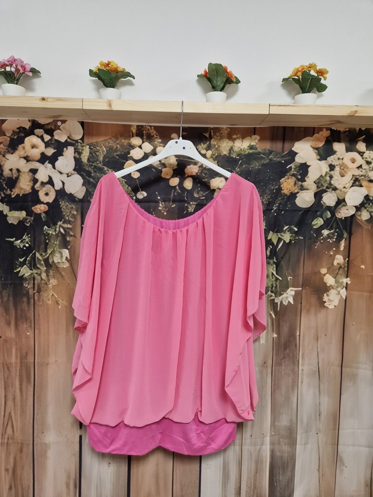 Blouse voile Kenya T2 Rose