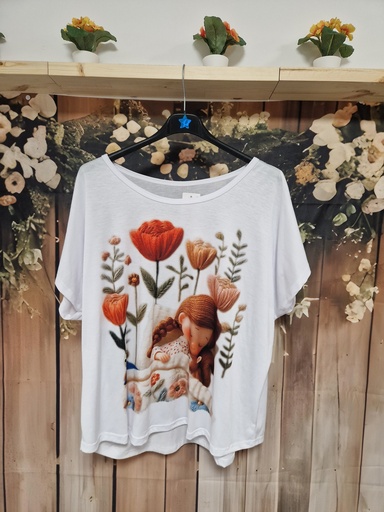 T-shirt funny Fille laine