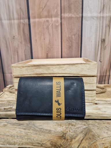 Portefeuille cuir "Terence" marine