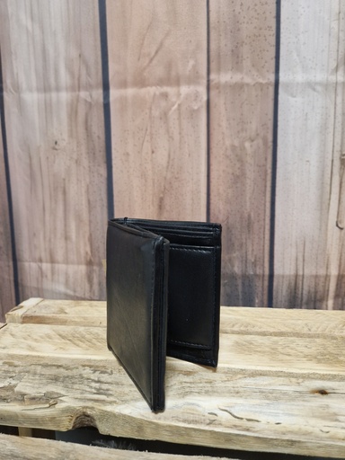 Portefeuille cuir "Luca" noir