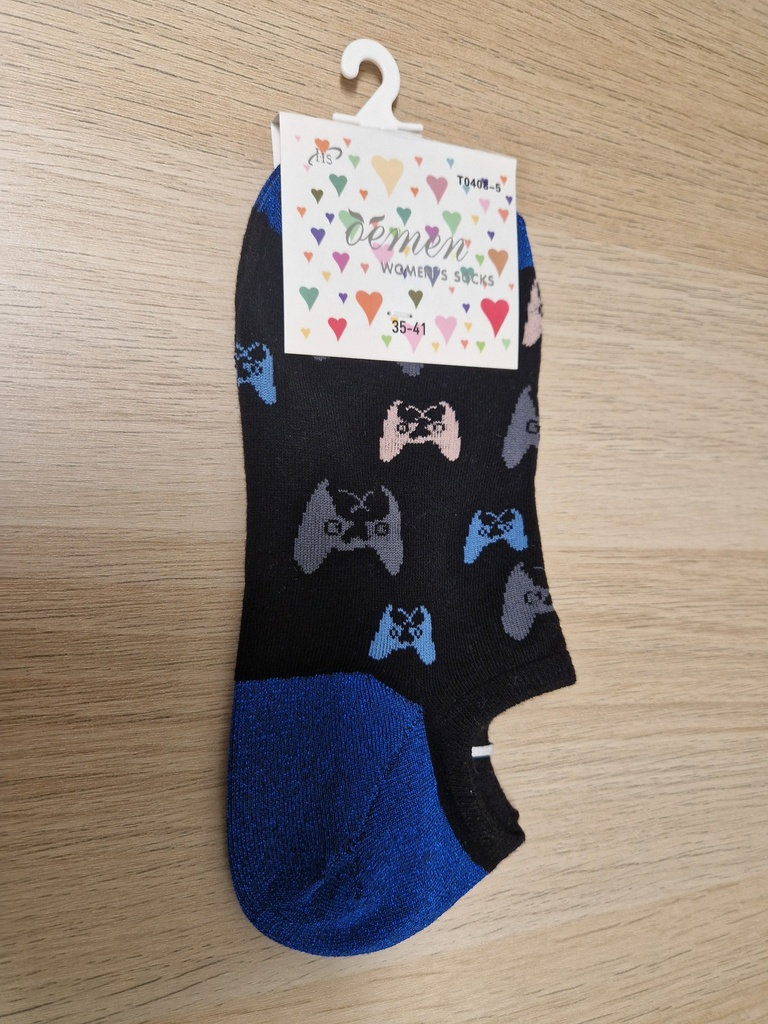 Socquettes chats multicolore pailletées 35/41 noires