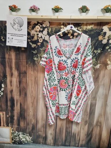 Blouse-paréo Rose