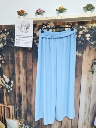 Pantalon "Chantal" bleu ciel