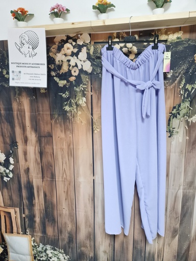 Pantalon "Chantal" lilas