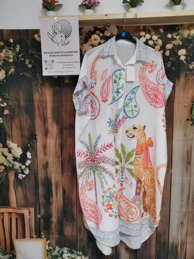 Robe chemise Guépard