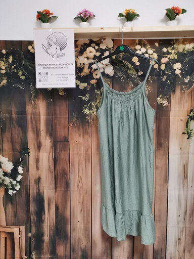 Robe "Amélie" kaki