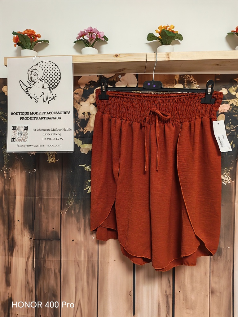 Short "Mimi" rouille