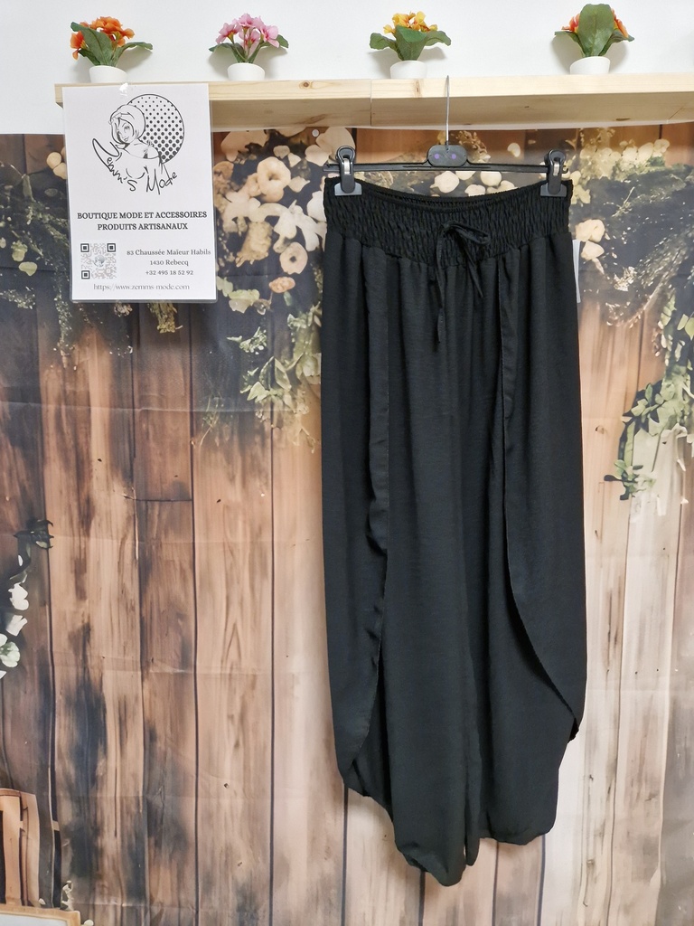 Pantalon porte-feuille "Mimi" noir