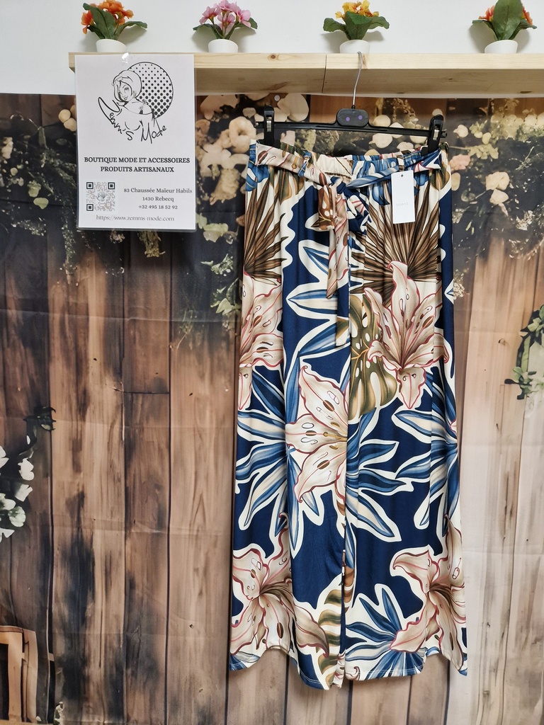 Pantalon "Monstera" marine