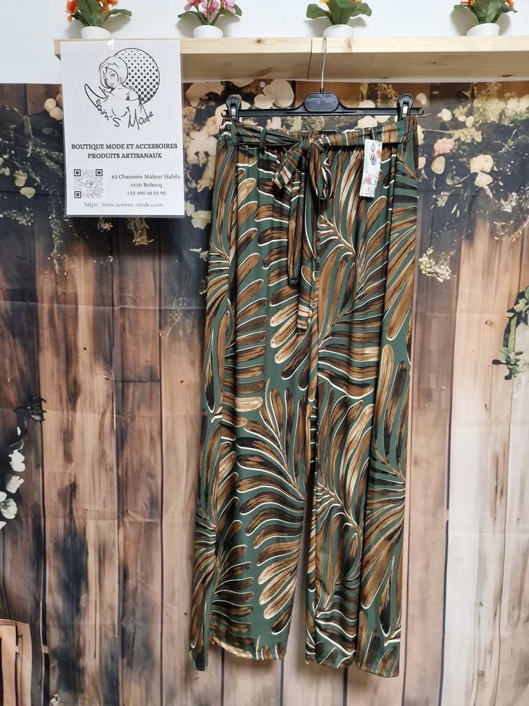 Pantalon "Alyna" kaki