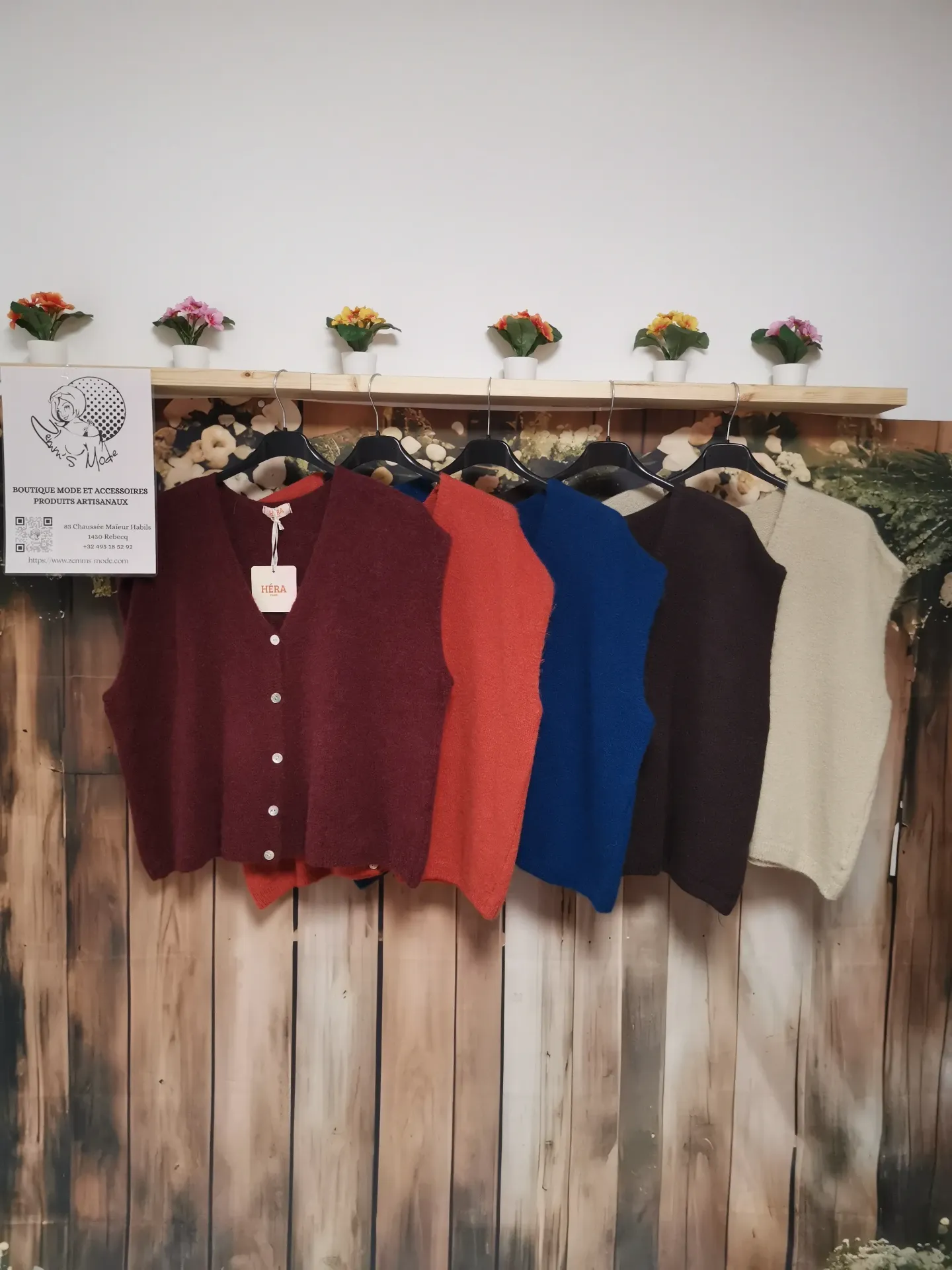 Gilet sans manches "Alpie" écru (TU 38 à 48)