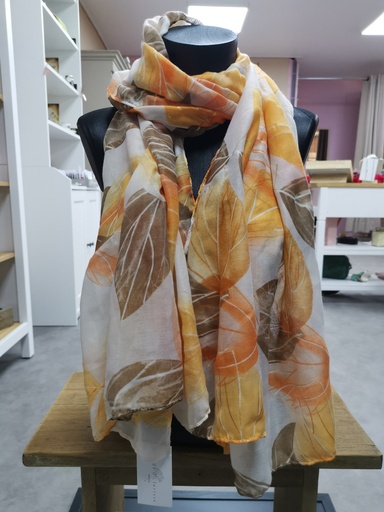 foulard feuille 