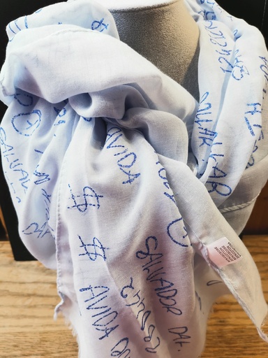 foulard écriture