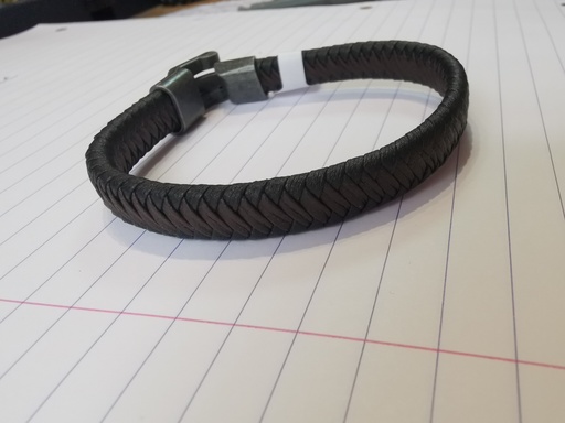 bracelet cuir tressé