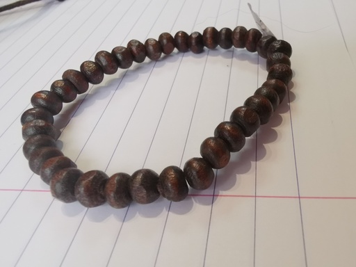 bracelet perle de bois