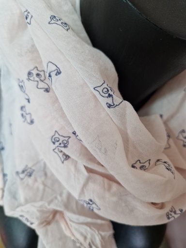 foulard chat "dessin"